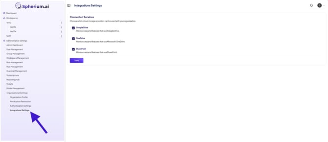 integrationsettings