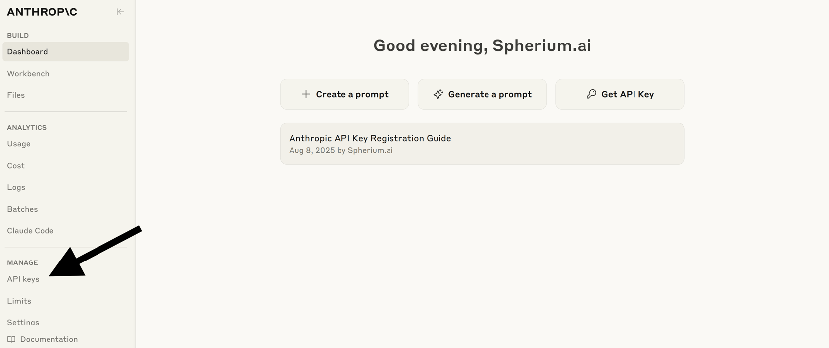 How to Register for an API Key for Anthropic